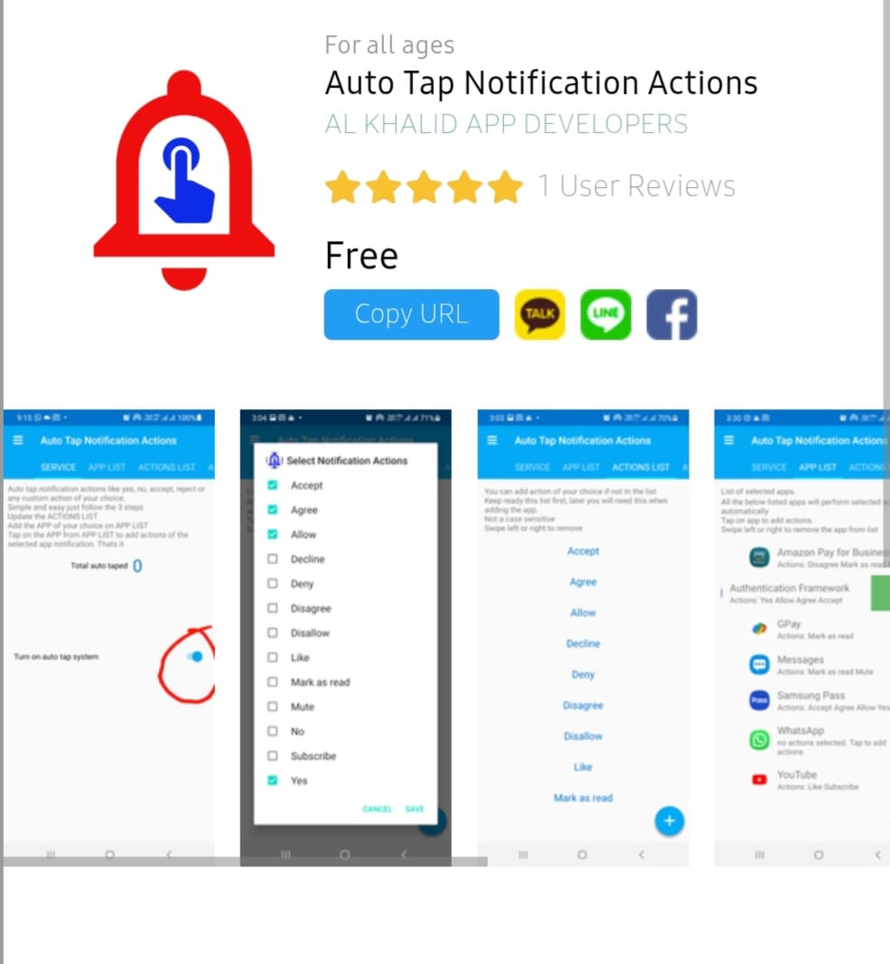 Auto Tap Notification Actions
