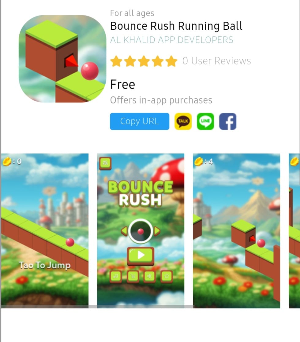 Bounce Rush Running Ball Game